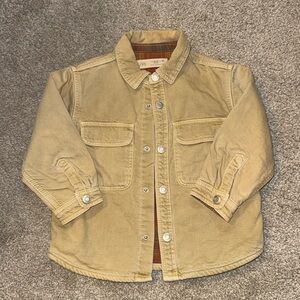 Toddler Boy Zara Khaki Denim Jacket